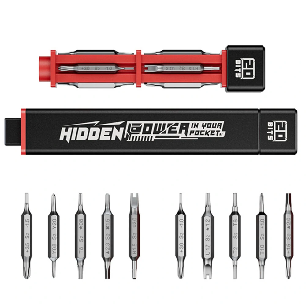 JM-8195 Magnetic Precision Screwdriver | 10Pcs Bits & Strong Magnetic Handle