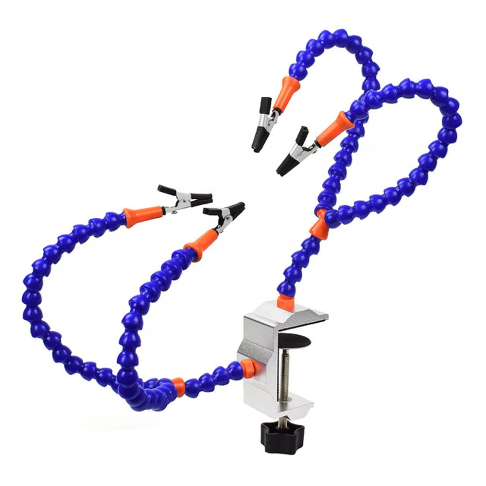 NEWACALOX Soldering Station Holder - PCB Fixture with 4 Flexible Arms | Helping Hand Tool