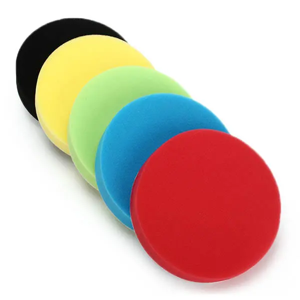 Flat Sponge Buffing Polishing Pad Kit - 3 4 5 6 7 Inch For Car Polisher