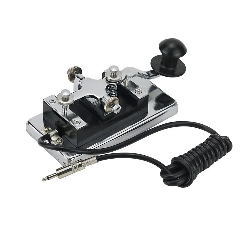 HY-K4 Manual Telegraph Morse Key - Shortwave Radio Morse Code Practice & CW Communications