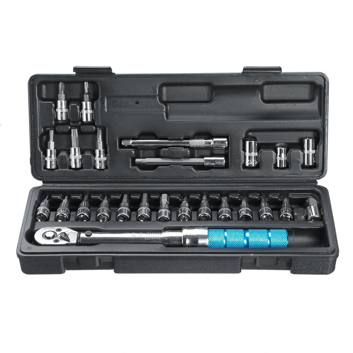 PRO BIKE TOOL 25PCS Torque Wrench Set | 2-24NM 1/4 Drive | Screwdriver & Socket Kit