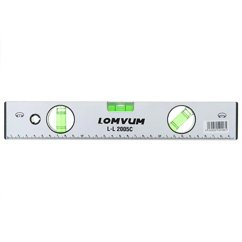 LOMVUM 300mm Magnetic Spirit Level | High Precision Ruler with Bubbles