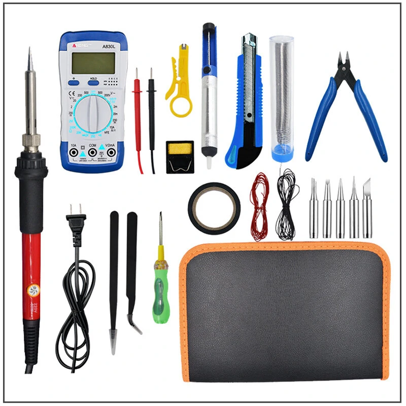 60W Electric Soldering Iron Kit - 21pcs Professional Solder Welding Tool | DIY Rework