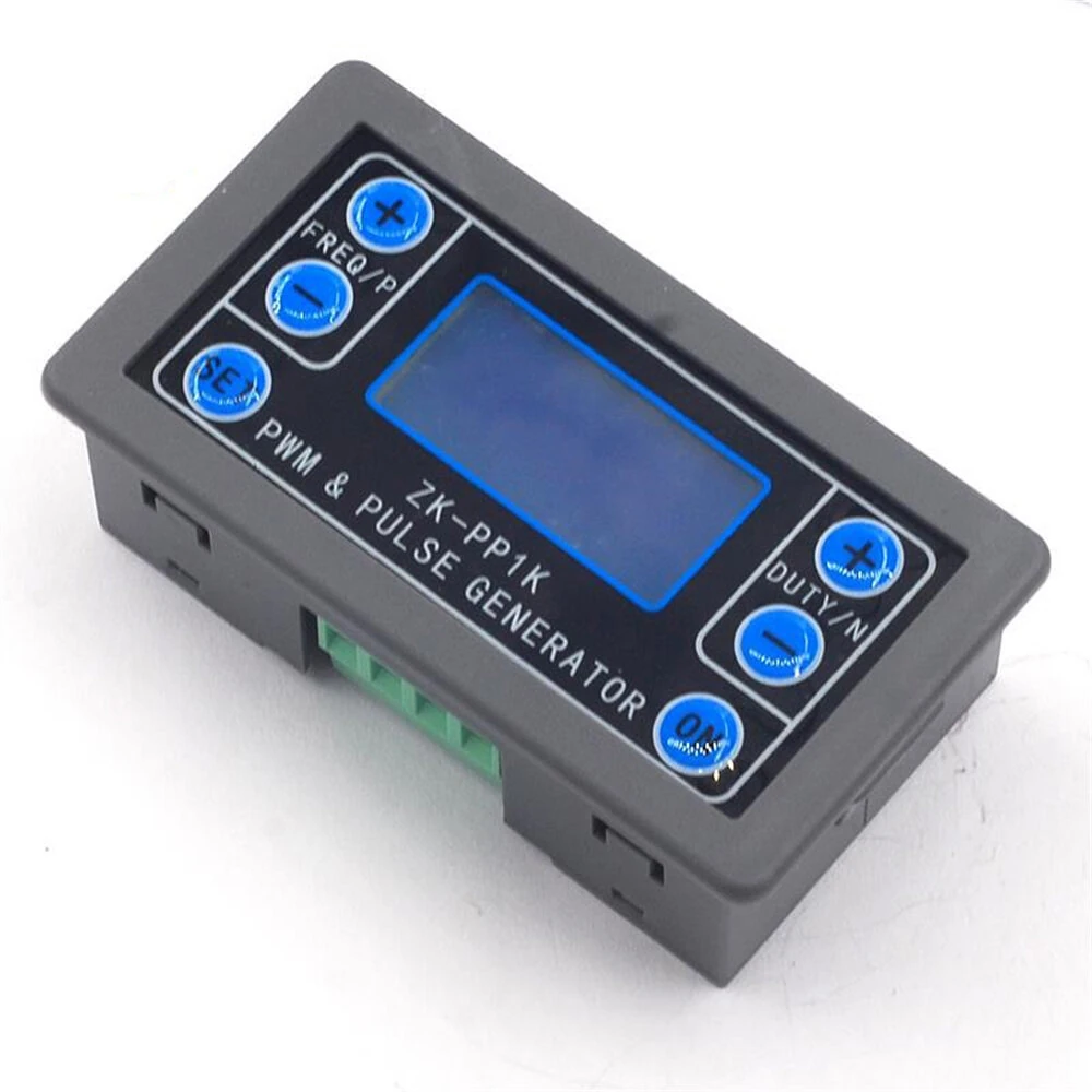 LCD Digital PWM Signal Generator | 1Hz-150KHz Adjustable Frequency & Duty Cycle | 3.3V-30V with Anti-Reverse Protection