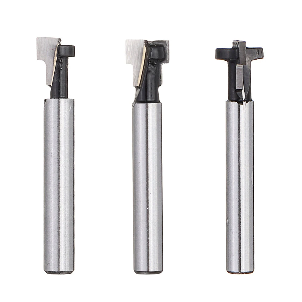 Bosch 1/4 Inch Shank Keyhole Milling Cutter | 1/2 3/8 5/16 T-Shape for Photo Frames & Trim