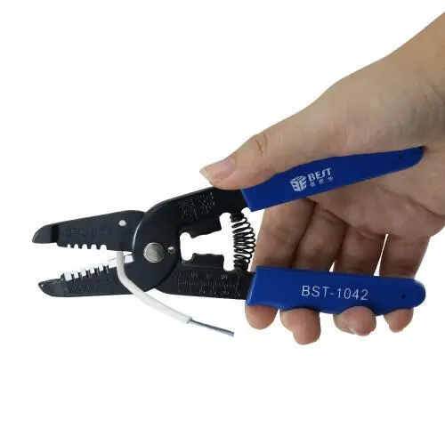 BST-1042 Portable Wire Stripper Plier - Crimper, Cable Stripping & Cutter Hand Tool