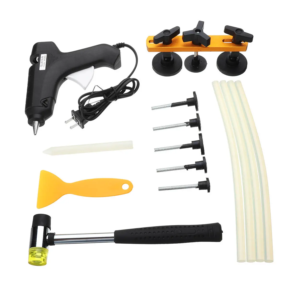 Dent Puller Tool Kit - 60W PDR Tools with Hot Melt Glue Gun | 110-240V
