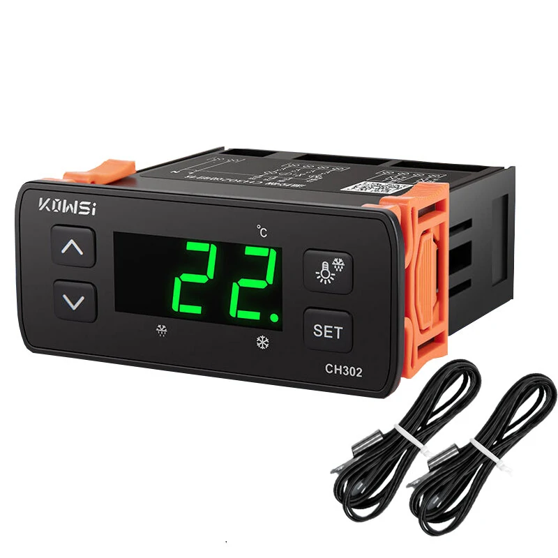 KWS-CH302 Digital Thermostat for Incubator | AC 110-220V | Dual Sensor & Alarm