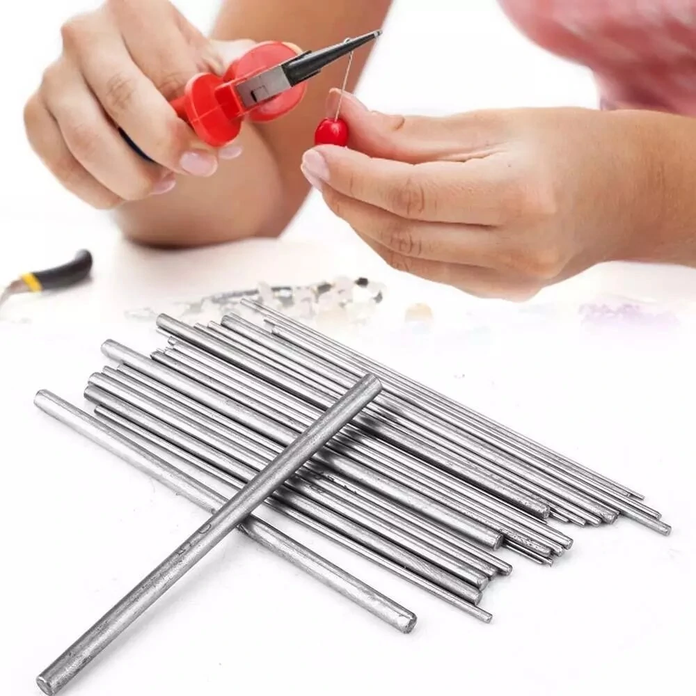Stainless Steel Jewelry Cored Rod Wire - 30PCS Durable Tool for Necklace & Earring Making