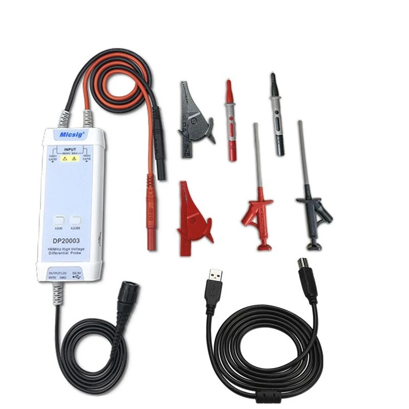Micsig DP20003 High Voltage Differential Probe | 100MHz 5600V | 200X/2000X Attenuation