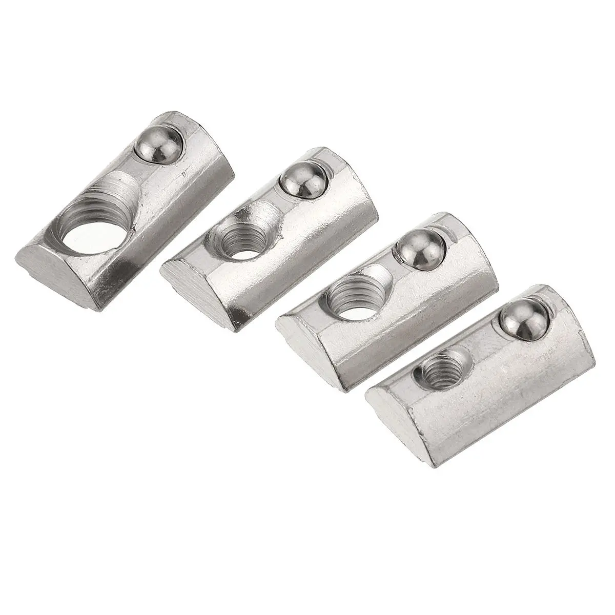 45 Series Spring Nut - 50pcs for 45 Aluminum Profile T-Slot | Round Roll Elastic Nut