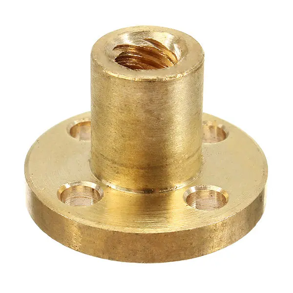 T6 Brass Nut for Stepper Motor | 2mm Pitch 6mm Thread Lead Screw - CNC Parts