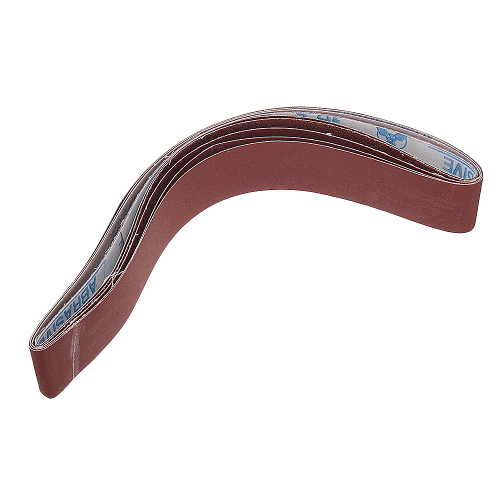 Drillpro 10pcs 40-1000 Grit Sanding Belts | 40mm x 740mm | For Angle Grinder Sander
