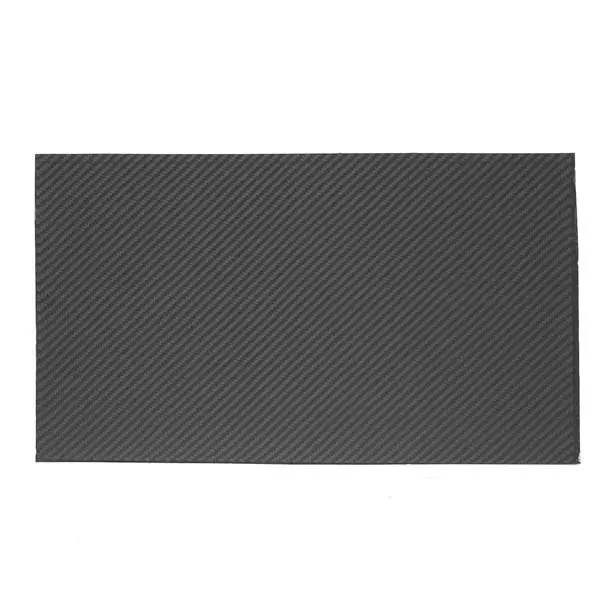 Carbon Fiber Plate 3K Twill - 420x250x0.4mm Black Matte Panel Sheet