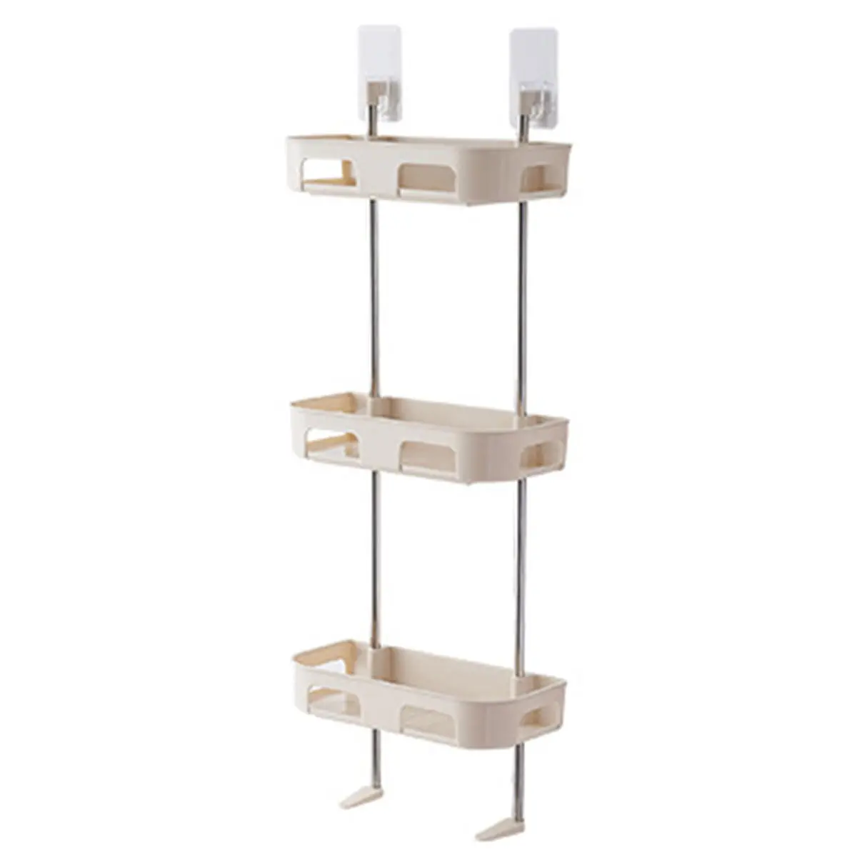 Bathroom Storage Rack | Punch-Free Wall Shelf for Toilet & Washbasin