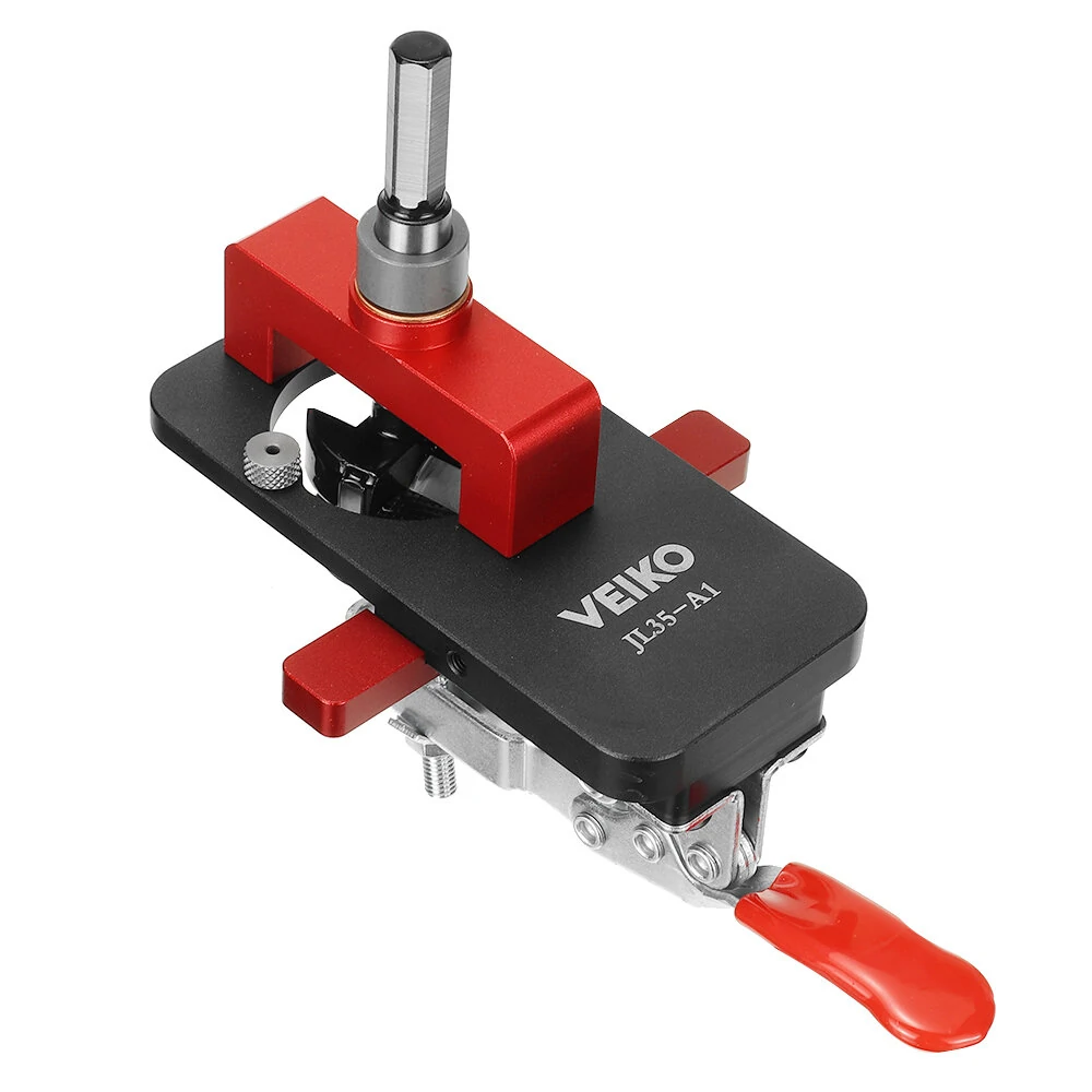 VEIKO 26mm 35mm Cup Hinge Drill Block | Woodworking Adjustment Tool
