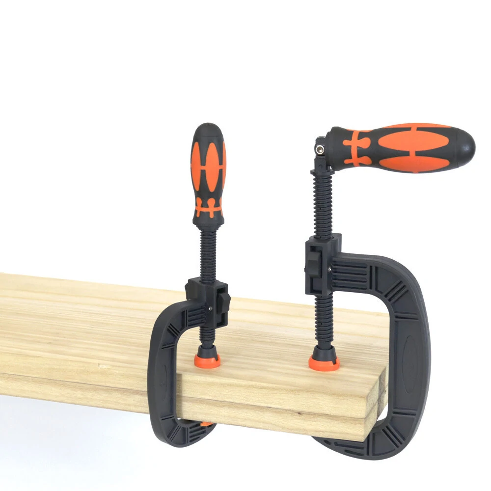 Heavy-Duty G-Clamp with Swivel Jaw Pad - Easy Adjustment for Woodworking
