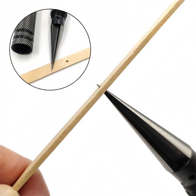Manual Hole Punch Tool - 0-14mm Alloy Steel Reamer | Long Handle Sharp Cutter for RC Model Cars Tamiya HPI Axial