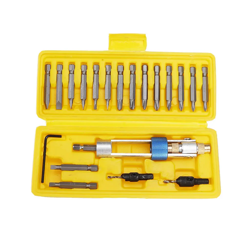 Half Time Drill - 20pcs High Speed Steel Drill Driver & Screwdriver Set
