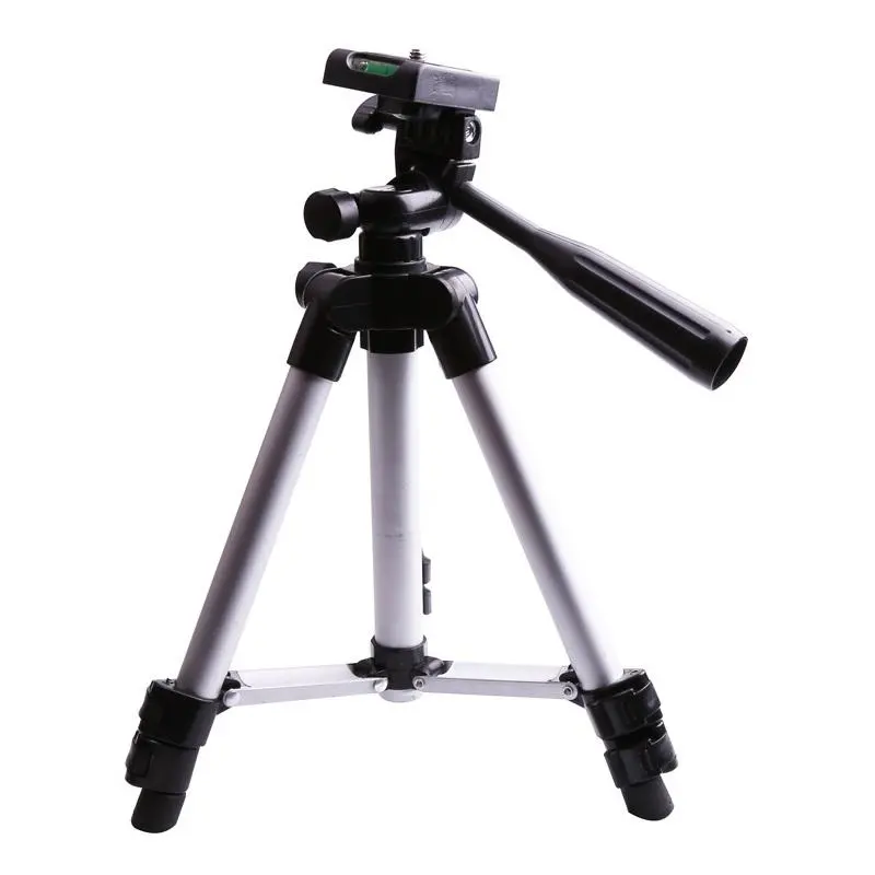 Adjustable Laser Level Tripod - 1/4 Inch Rod with Leveling Bubble & Extension
