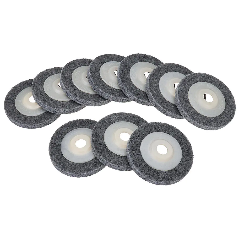 10pcs 100x12x16mm Nylon Buffing Polishing Wheel for Angle Grinder | Sanding Disc