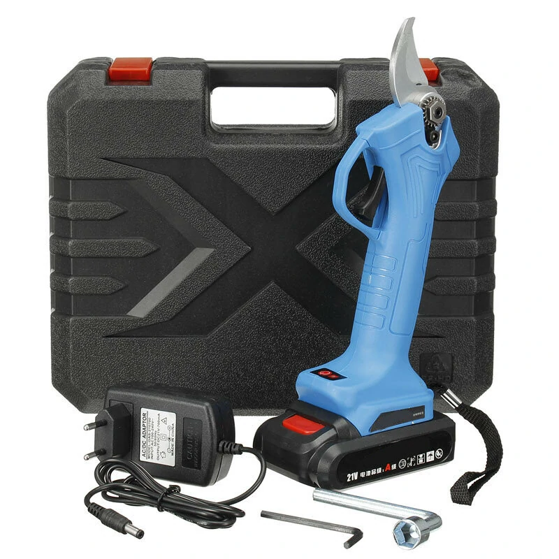 21V Cordless Electric Pruning Shears - 30mm Branch Cutter | Rechargeable Battery