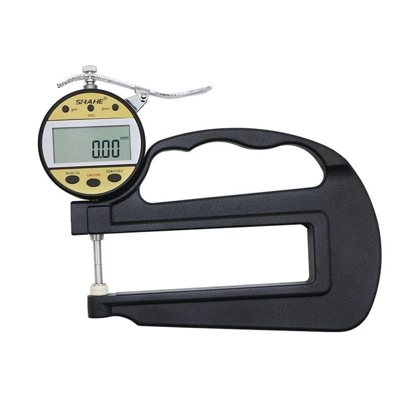 Leather Thickness Gauge | 0.01mm Digital Display - Long Handle Electronic Meter