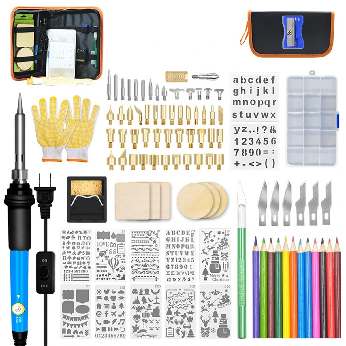 Weller 60W Adjustable Temperature Soldering Iron Kit - 110V-240V | 96 Pcs