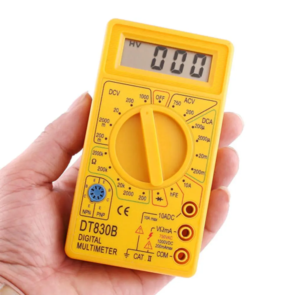 ALL SUN DT830B Digital Multimeter - 1000V 10A AC/DC Voltmeter Ammeter Ohmmeter