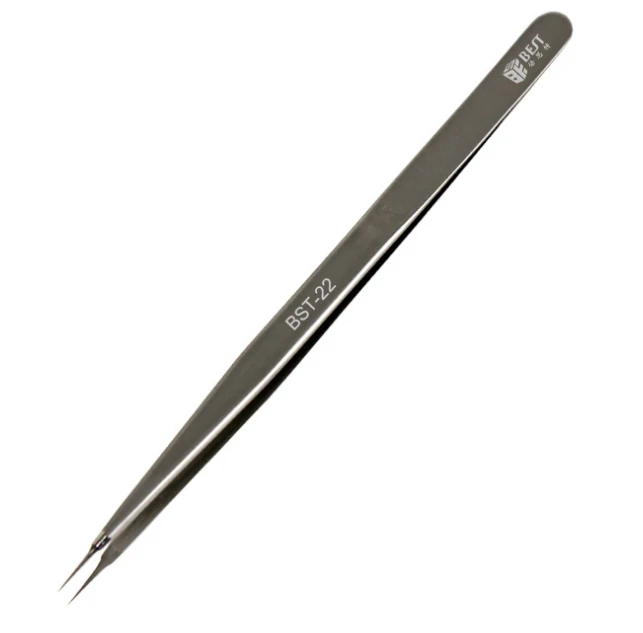 BEST-22 BEST-23 302 Stainless Steel Tweezers | Anti-Static & Heat Resistant | For Circuit Boards & Precision Electronics