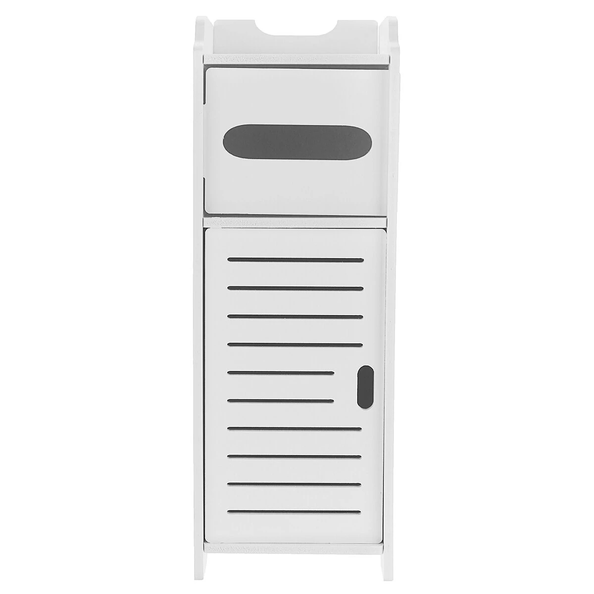 Wooden Bathroom Shelf Cabinet - White FreeStanding Storage Unit | Bedroom Cupboard