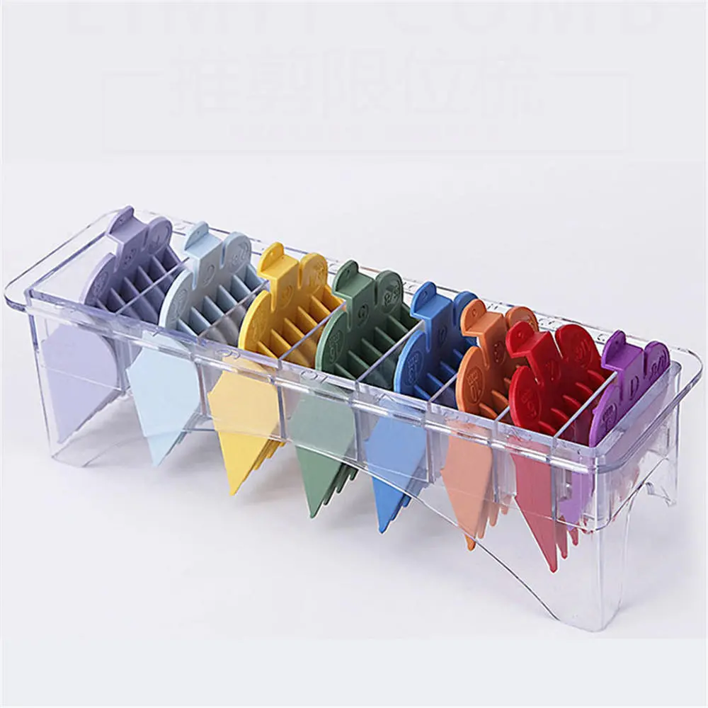 WHAL Hair Clipper Limit Comb Set - 8pcs Colorful Attachments for Electric Clippers